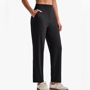 G4Free Work Dress Pant Women with Pockets High Waisted Pull on Yoga Pants